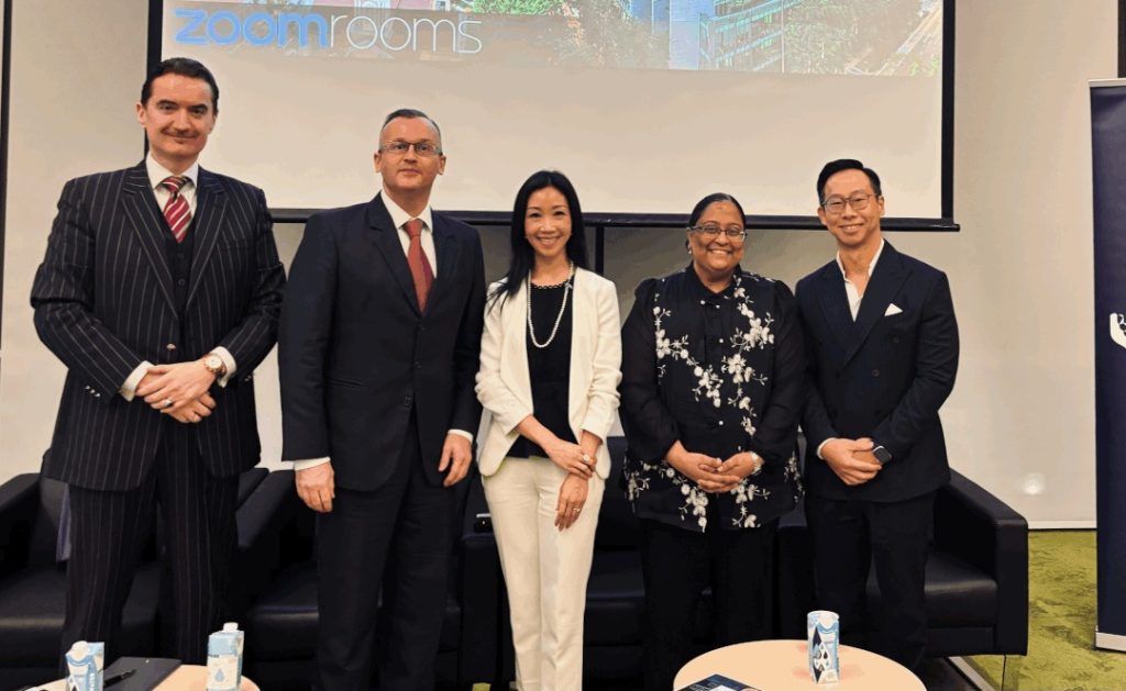 Author Adolf Peter and panellists at the book launch, Singapore International Dispute Resolution Academy, SMU